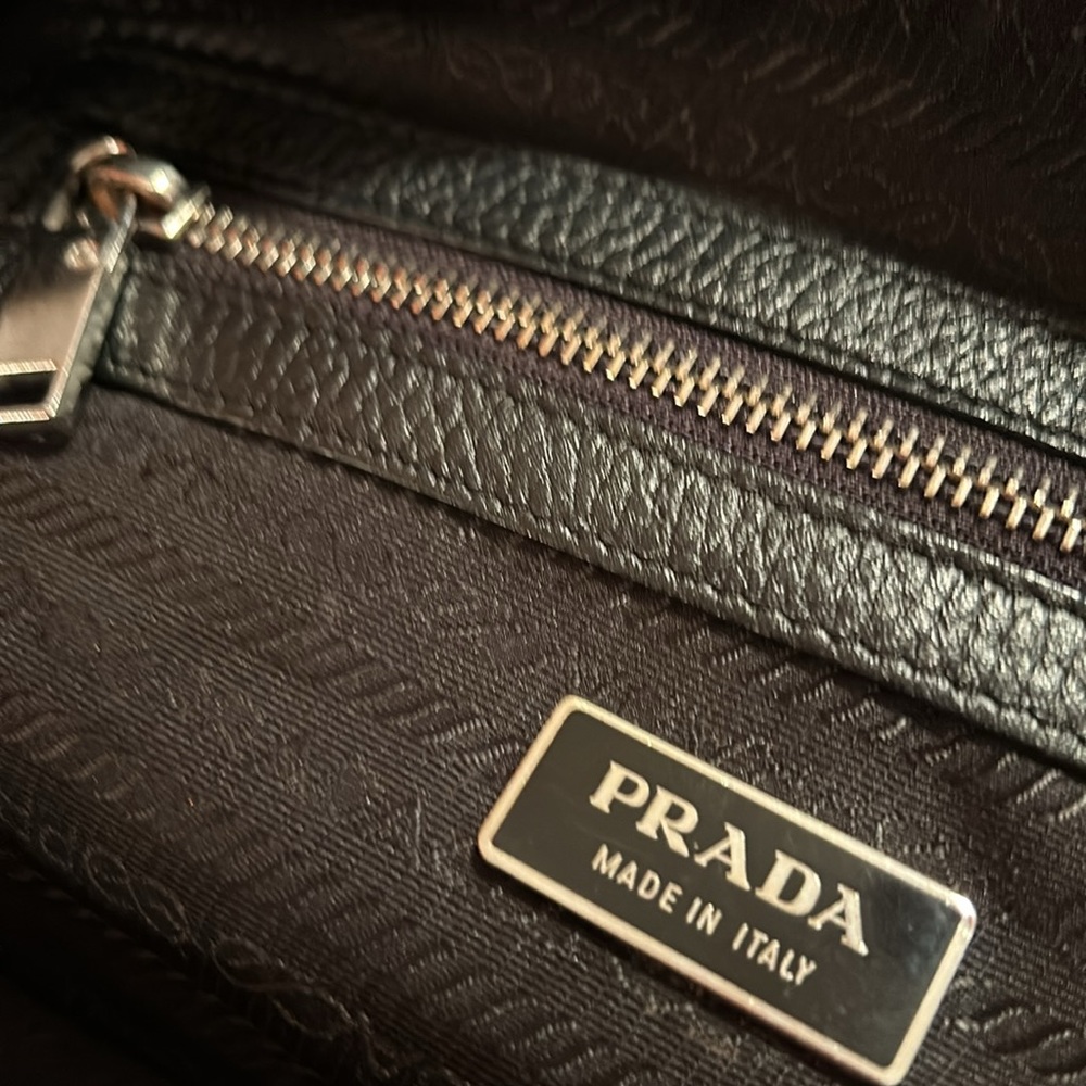 Authentic PRADA Tessuto Print Bowler Bag - Picture 11 of 13